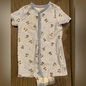 Ralph Lauren 9M Baby Boy Gingham Shorts Onesie